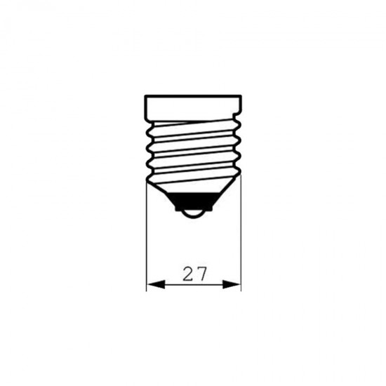 لامپ کم مصرف 105 وات مدل گل دلتا پایه E27