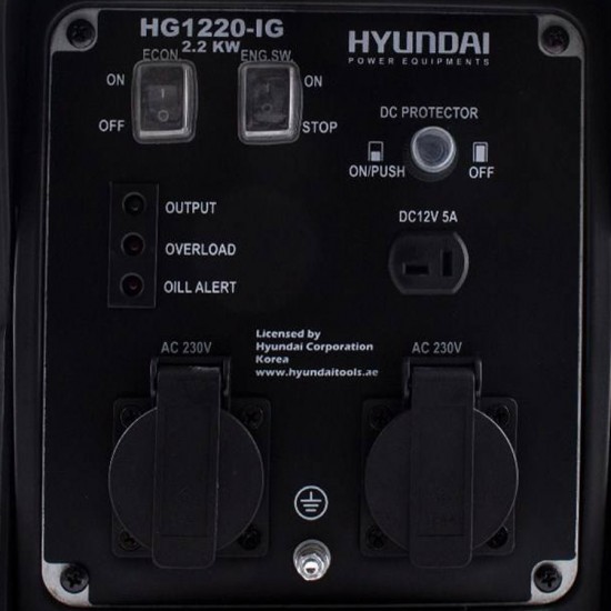 ژنراتور اینورتر 2200 وات هیوندای مدل HG1220-IG