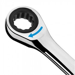 آچار یک سر تخت یک سر رینگی جغجغه ای شماره 19 نووا آچار یک سر تخت یک سر رینگی جغجغه ای شماره 19 نووا