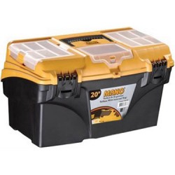 جعبه ابزار 20 اینچ مانو قفل پلاستیکی به همراه ارگانیزر کد TO20