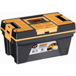 جعبه ابزار 15 اینچ قفل پلاستیکی به همراه اورگانایزر کد YN15 مانو