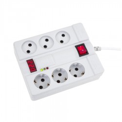 محافظ شش خانه دیجیتالی با کابل 5 متری پارت الکتریک