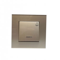 کلید زنگ جهان الکتریک مدل کریستال - بژ