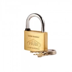 قفل آویز سایز 60 پارس قفل مدل گرده ماهی دو زبانه