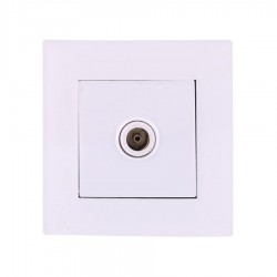 پریز آنتن جهان الکتریک مدل کریستال - سفید