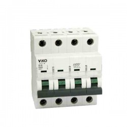 کلید مینیاتوری چهار پل 40 آمپر ویکو تیپ B (خانگی) کلید مینیاتوری چهار پل 40 آمپر ویکو تیپ B (خانگی)