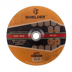 صفحه برش سنگ 230 میلیمتر مدل 230X4 شیلدر صفحه برش سنگ 230 میلیمتر مدل 230X4 شیلدر