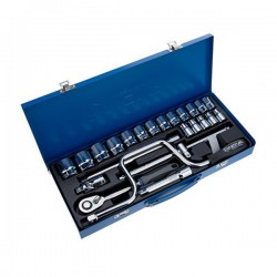 مجموعه 24 عددی آچار بکس مدل NTS-7001 دوازده گوشه نووا مجموعه 24 عددی آچار بکس مدل NTS-7001 دوازده گوشه نووا