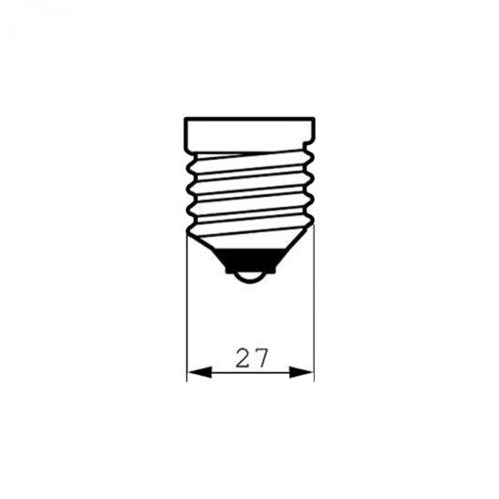 لامپ کم مصرف 80 وات مدل تمام پیچ دلتا پایه E27 (مهتابی)