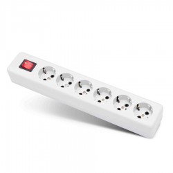 شش راهی ارت دار مدل نیک با کابل 3 متری پارت الکتریک شش راهی ارت دار مدل نیک با کابل 3 متری پارت الکتریک