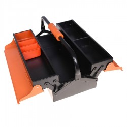 جعبه ابزار فلزی 40 سانتی اتومات تانوس مدل 2 طبقه