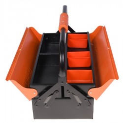 جعبه ابزار فلزی 30 سانتی اتومات تانوس مدل 2 طبقه