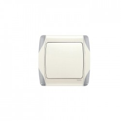 کلید یک پل با روشنایی ویکو مدل Carmen Plus (کرم)