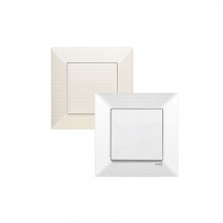 کلید یک پل ساده ویکو مدل Meridian (کرم)