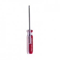 پیچ گوشتی چهارسو دسته کریستالی توسن سایز 3*100