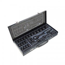 مجموعه 26 عددی آچار بکس مدل NTS-7000 شش پر نووا مجموعه 26 عددی آچار بکس مدل NTS-7000 شش پر نووا