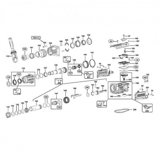 چکش تخریب ۶ کیلویی دیوالت مدل D25820K