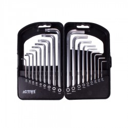 ست آچار آلن 18 عددی شش گوش و ستاره ای بلند اکتیو مدل AC-6318L ست آچار آلن 18 عددی شش گوش و ستاره ای بلند اکتیو مدل AC-6318L