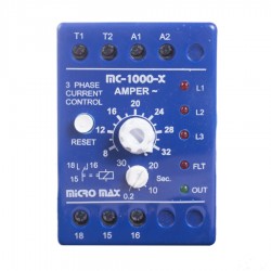 کنترل بار-رله اضافه جریان سه فاز میکرومکس الکترونیک مدل MC-1000-X کنترل بار-رله اضافه جریان سه فاز میکرومکس الکترونیک مدل MC-1000-X