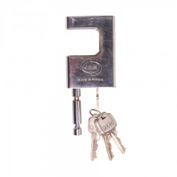 قفل کتابی روکش دار 95 میلی متری جام با کلید پله ای