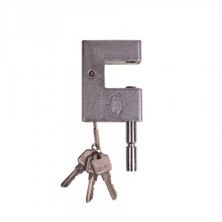 قفل کتابی روکش دار 100 میلی متری جام با کلید دو شیار