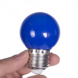 لامپ حبابی فوق کم مصرف رنگی 1 وات آروشا-آبی