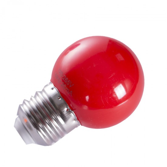 لامپ حبابی فوق کم مصرف رنگی 1 وات