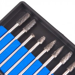 مجموعه 10 عددی سایز 4 ابزار کنده کاری فرز مینیاتوری