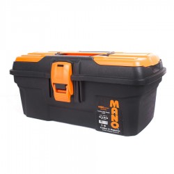 جعبه ابزار 13 اینچ مانو قفل پلاستیکی به همراه اورگانایزر کد MGP13