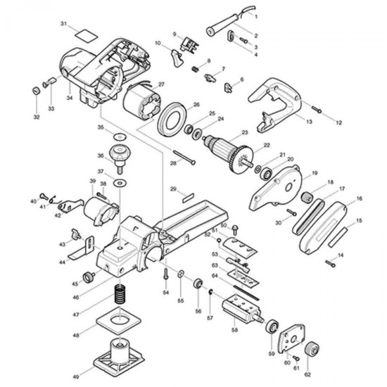 رنده برقی ماکیتا مدل MKP081