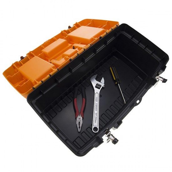 جعبه ابزار 19 اینچی مانو با قفل فلزی به همراه اورگانایزر کد MT19