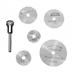 مجموعه 6 عددی ابزار برش فرز مینیاتوری مجموعه 6 عددی ابزار برش فرز مینیاتوری