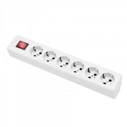 شش راهی ارت دار مدل شهاب با کابل 3 متری پارت الکتریک