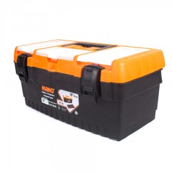 جعبه ابزار 16 اینچ قفل پلاستیکی به همراه اورگانایزر PT16 مانو