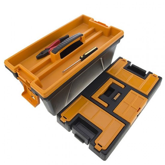 جعبه ابزار 18 اینچ قفل پلاستیکی به همراه اورگانایزر YN18 مانو