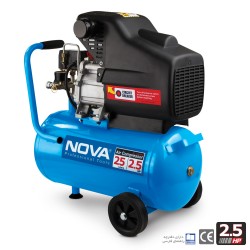 کمپرسور هوا 25 لیتری نووا مدل NTA-9025 کمپرسور هوا 25 لیتری نووا مدل NTA-9025