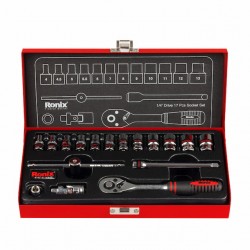 مجموعه بکس 17 عددی درایو 1/4 اینچ رونیکس مدل RH-2617 مجموعه بکس 17 عددی درایو 1/4 اینچ رونیکس مدل RH-2617
